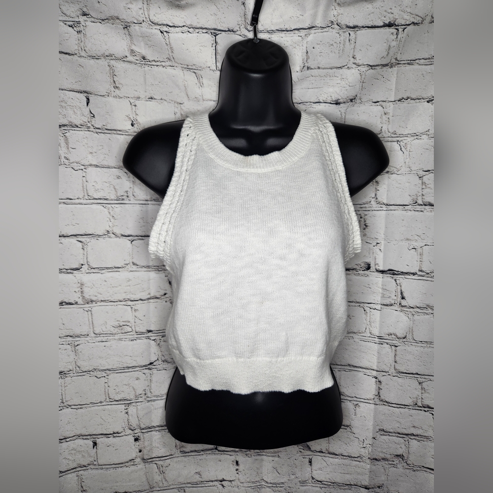 Madewell Off White Sweater Crop‎ Tank Size S